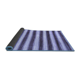 Sideview of Abstract Blue Modern Rug, abs9blu