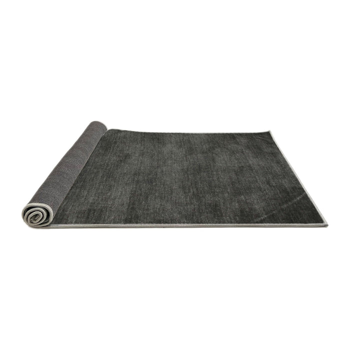 Thickness of Contemporary Gray Modern Rug, con10