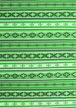 Abstract Emerald Green Contemporary Rug, con1000emgrn