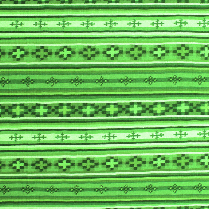 Serging Thickness of Machine Washable Abstract Green Contemporary Area Rugs, wshcon1000grn