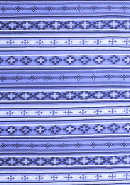Abstract Blue Contemporary Rug, con1000blu