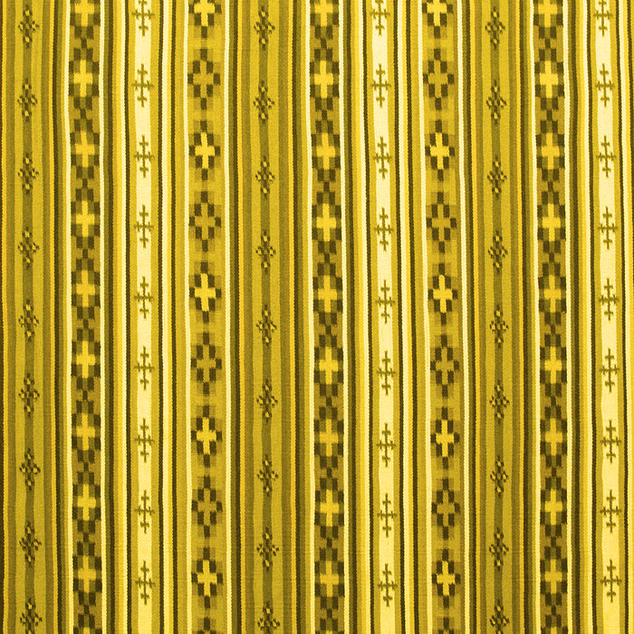 Square Machine Washable Abstract Yellow Contemporary Rug, wshcon1000yw