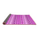 Sideview of Abstract Pink Contemporary Rug, con1000pnk