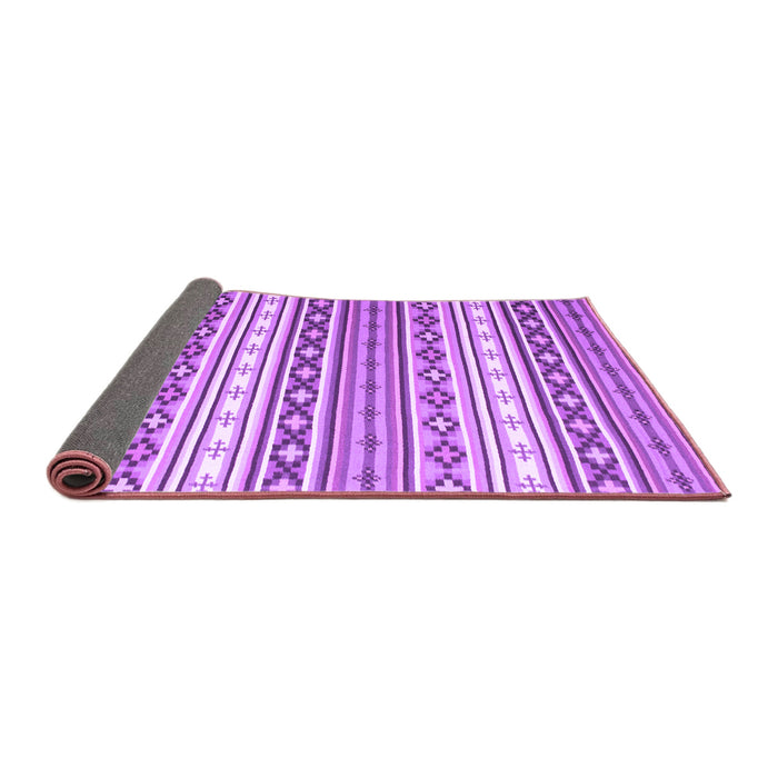 Sideview of Abstract Purple Contemporary Rug, con1000pur