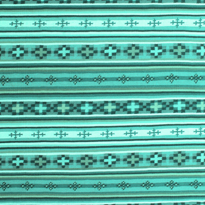 Machine Washable Abstract Turquoise Contemporary Area Rugs, wshcon1000turq