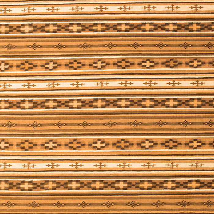 Serging Thickness of Abstract Orange Contemporary Rug, con1000org