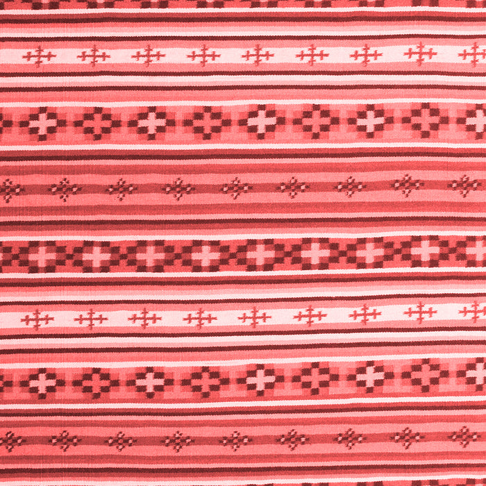 Machine Washable Abstract Red Contemporary Rug, wshcon1000red