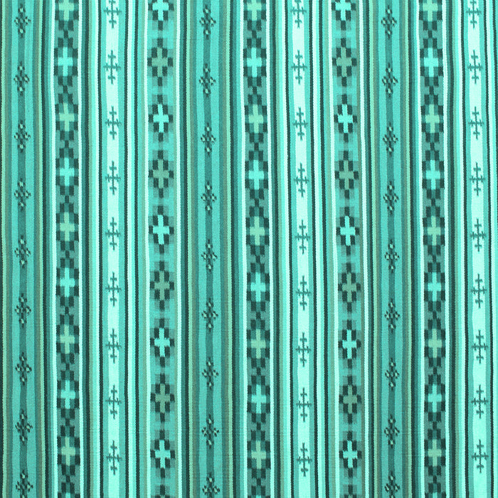 Square Machine Washable Abstract Turquoise Contemporary Area Rugs, wshcon1000turq