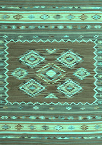 Southwestern Turquoise Country Rug, con1001turq