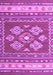 Machine Washable Southwestern Purple Country Area Rugs, wshcon1001pur