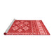 Country Red Washable Rugs