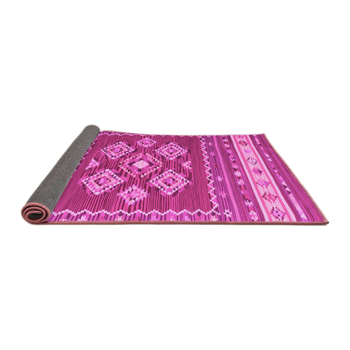 Sideview of Southwestern Pink Country Rug, con1001pnk
