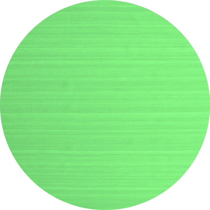 Round Abstract Emerald Green Contemporary Rug, con1002emgrn