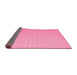 Sideview of Abstract Pink Contemporary Rug, con1002pnk