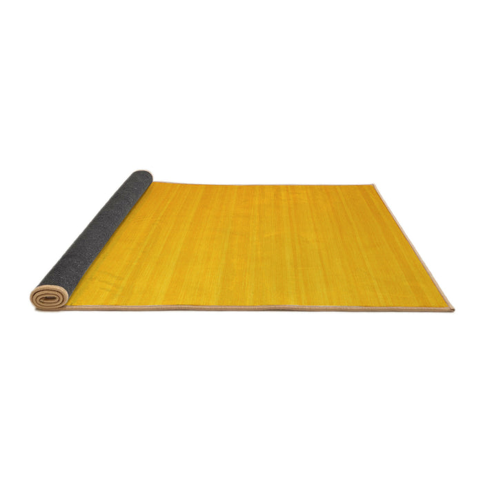 Sideview of Abstract Yellow Contemporary Rug, con1002yw
