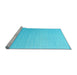 Sideview of Machine Washable Abstract Light Blue Contemporary Rug, wshcon1003lblu