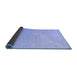 Sideview of Abstract Blue Contemporary Rug, con1003blu