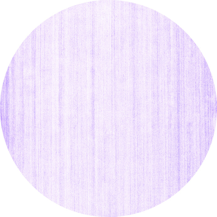 Round Abstract Purple Contemporary Rug, con1004pur