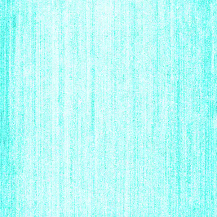 Square Machine Washable Abstract Turquoise Contemporary Area Rugs, wshcon1004turq