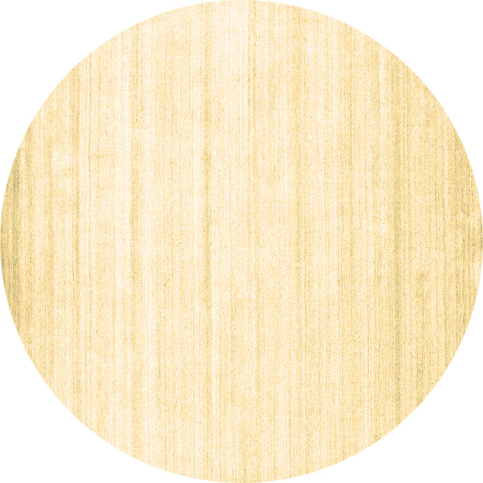 Round Abstract Brown Contemporary Rug, con1004brn