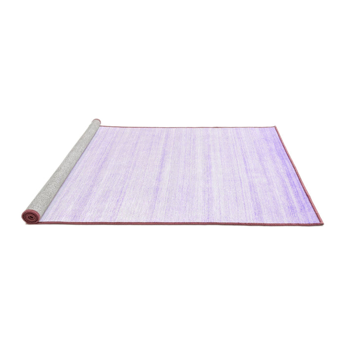 Sideview of Machine Washable Abstract Purple Contemporary Area Rugs, wshcon1004pur