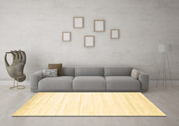 Machine Washable Abstract Brown Contemporary Rug in a Living Room,, wshcon1004brn
