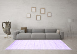 Machine Washable Abstract Purple Contemporary Area Rugs in a Living Room, wshcon1004pur