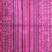 Square Southwestern Pink Country Rug, con1005pnk