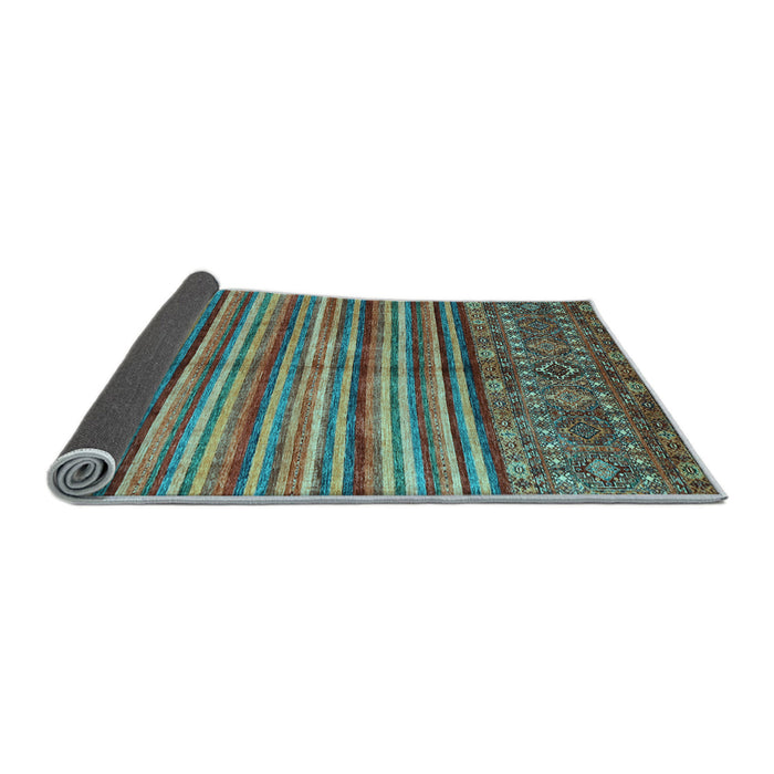 Sideview of Southwestern Light Blue Country Rug, con1005lblu