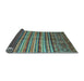 Sideview of Southwestern Light Blue Country Rug, con1005lblu