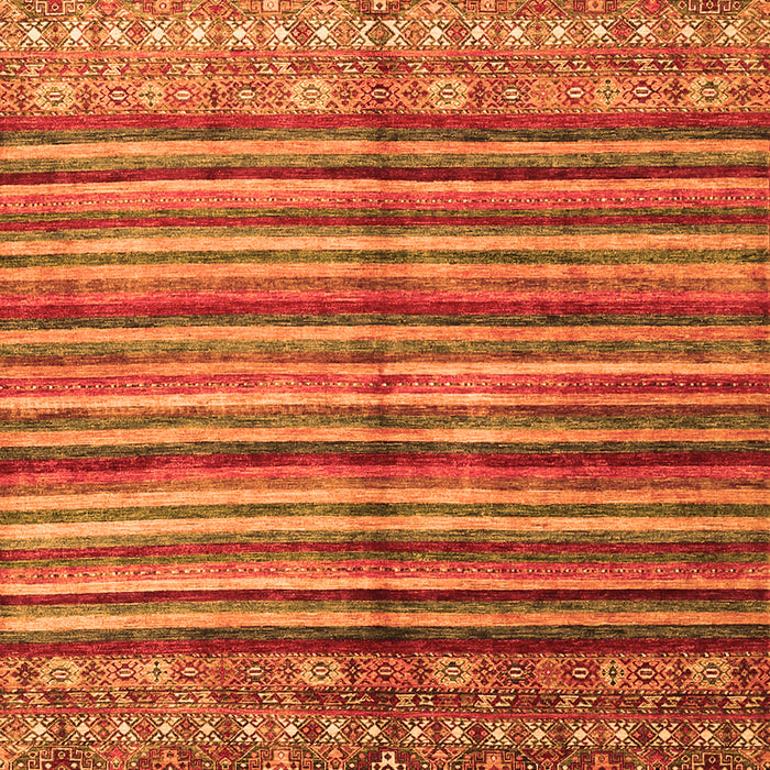 Serging Thickness of Machine Washable Southwestern Orange Country Area Rugs, wshcon1005org