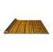 Sideview of Southwestern Yellow Country Rug, con1005yw