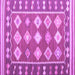 Square Southwestern Purple Country Rug, con1006pur