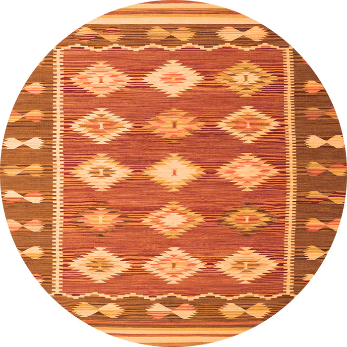 Machine Washable Southwestern Orange Country Area Rugs, wshcon1006org