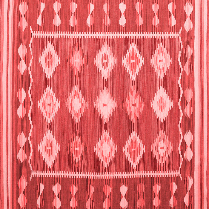 Machine Washable Southwestern Red Country Rug, wshcon1006red