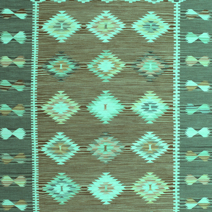 Southwestern Turquoise Country Rug, con1006turq