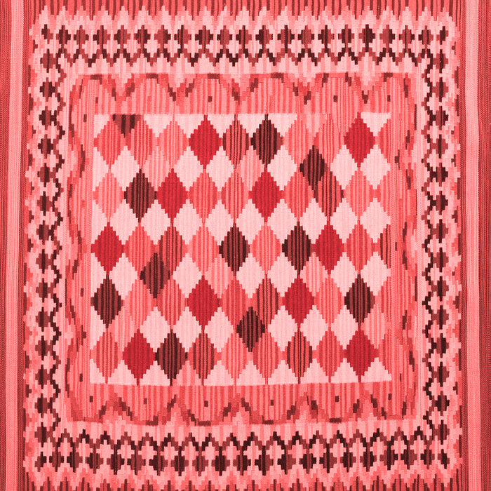 Abstract Red Contemporary Rug, con1007red