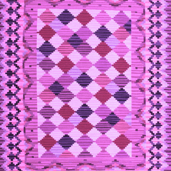 Abstract Purple Contemporary Rug, con1007pur