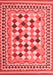 Abstract Red Contemporary Area Rugs