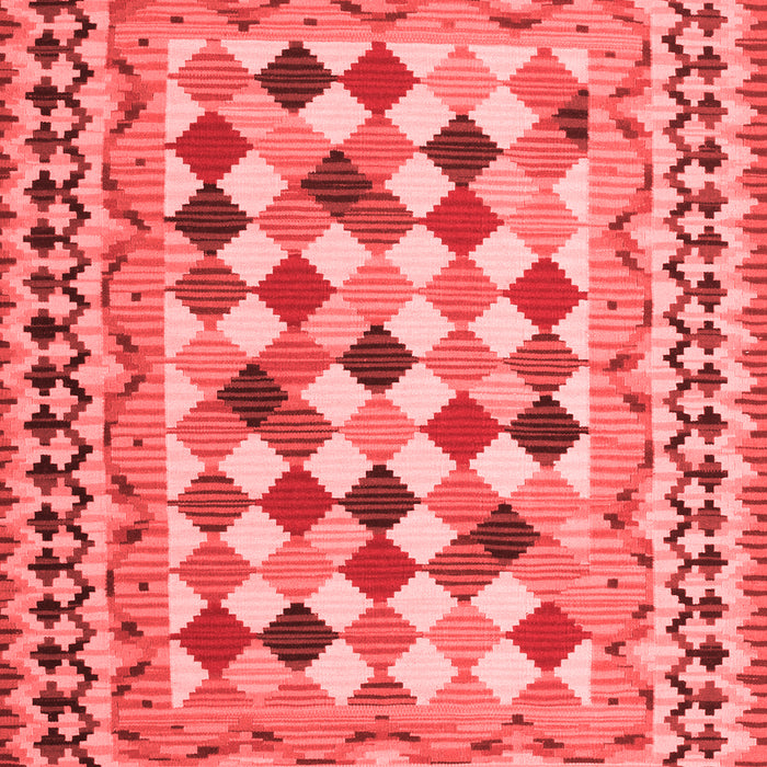 Abstract Red Contemporary Area Rugs