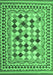 Machine Washable Abstract Emerald Green Contemporary Area Rugs, wshcon1007emgrn