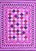 Machine Washable Abstract Purple Contemporary Area Rugs, wshcon1007pur