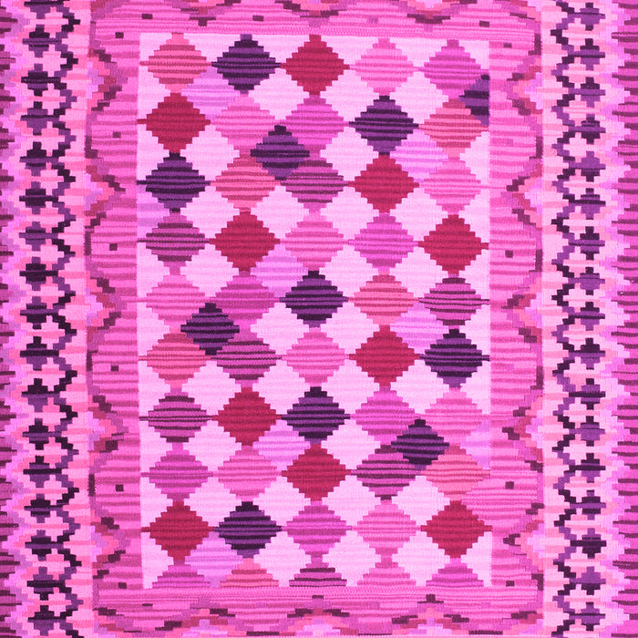 Machine Washable Abstract Pink Contemporary Rug, wshcon1007pnk