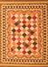 Serging Thickness of Machine Washable Abstract Orange Contemporary Area Rugs, wshcon1007org