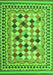 Abstract Green Contemporary Rug, con1007grn