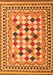 Abstract Orange Contemporary Rug, con1007org