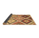 Sideview of Abstract Brown Contemporary Rug, con1008brn