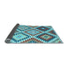 Sideview of Abstract Light Blue Contemporary Rug, con1008lblu