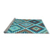 Sideview of Machine Washable Abstract Light Blue Contemporary Rug, wshcon1008lblu