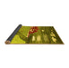 Sideview of Abstract Yellow Contemporary Rug, con1009yw